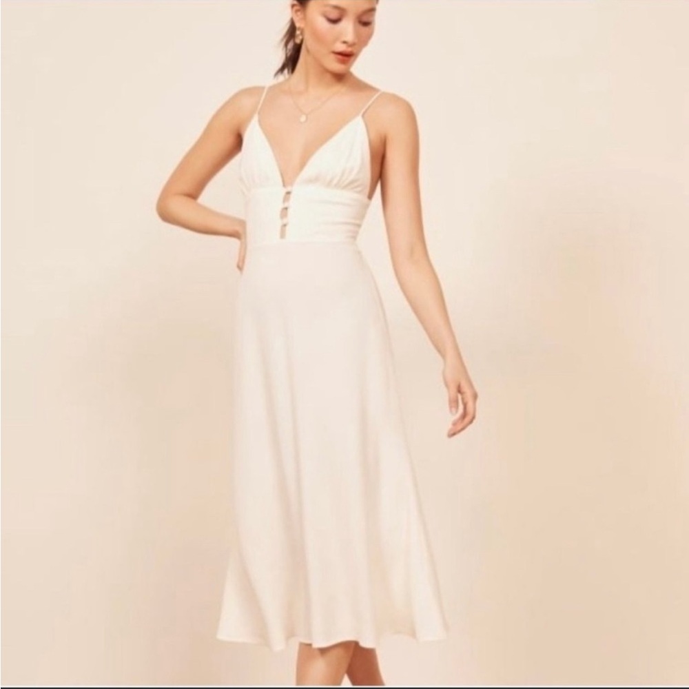 Reformation Montague Dress in Ivory